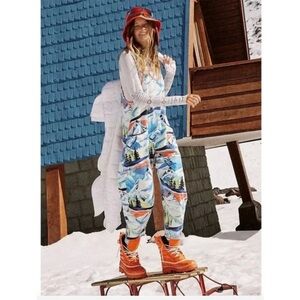 Free People Movement Hot shot Onesie printed mountain size S